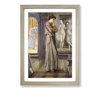 Big Box Art Edward Burne-Jones Pygmalion and The Image Framed Wall Art Picture Print Ready to Hang, Oak A2 (62 x 45 cm)