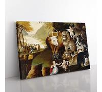 Big Box Art Edward Hicks Peaceable Kingdom Canvas Wall Art Print Ready to Hang Picture, 76 x 50 cm (30 x 20 Inch), Multi-Coloured