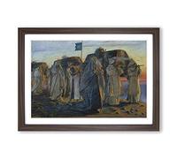 Big Box Art Edwin Austin Abbey Dirge of The Three Queens Framed Wall Art Picture Print Ready to Hang, Walnut A2 (62 x 45 cm)