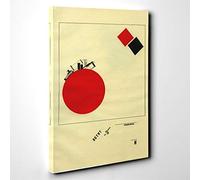 Big Box Art El Lissitzky Flying to Earth from a Distance Canvas Wall Art Print Ready to Hang Picture, 30 x 20 Inch (76 x 50 cm), Multi-Coloured