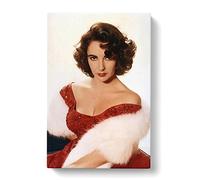Big Box Art Elizabeth Taylor (2) Canvas Wall Art Print Ready to Hang Picture, 76 x 50 cm (30 x 20 Inch), Multi-Coloured