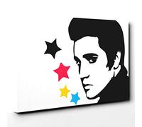 Big Box Art Elvis Presley Canvas Wall Art Print Ready to Hang Picture, 30 x 20 Inch (76 x 50 cm), Multi-Coloured