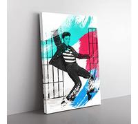 Big Box Art Elvis Presley Jailhouse Rock V2 Canvas Wall Art Print Ready to Hang Picture, 76 x 50 cm (30 x 20 Inch), Multi-Coloured