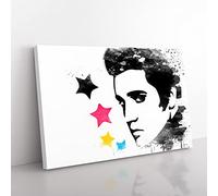 Big Box Art Elvis Presley V3 Canvas Wall Art Print Ready to Hang Picture, 76 x 50 cm (30 x 20 Inch), Multi-Coloured