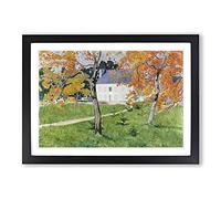 Big Box Art Emile Bernard House Among The Trees Framed Wall Art Picture Print Ready to Hang, Oak A2 (62 x 45 cm)