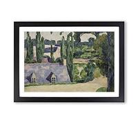Big Box Art Emile Bernard Landscape at Pont-Aven Framed Wall Art Picture Print Ready to Hang, Oak A2 (62 x 45 cm)