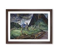 Big Box Art Emily Carr A Portrait in Memory Framed Wall Art Picture Print Ready to Hang, Walnut A2 (62 x 45 cm)