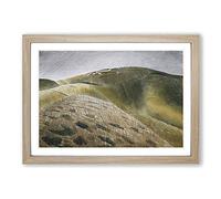 Big Box Art Eric Ravilious Vale of The White Horse Framed Wall Art Picture Print Ready to Hang, Oak A2 (62 x 45 cm)