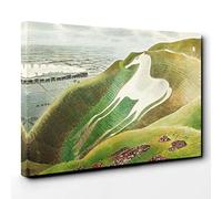 Big Box Art Eric Ravilious Westbury Horse Canvas Wall Art Print Ready to Hang Picture, 30 x 20 Inch (76 x 50 cm), Multi-Coloured