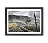 Big Box Art Eric Ravilious Wilmington Giant Framed Wall Art Picture Print Ready to Hang, Oak A2 (62 x 45 cm)