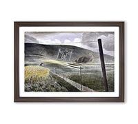 Big Box Art Eric Ravilious Wilmington Giant Framed Wall Art Picture Print Ready to Hang, Walnut A2 (62 x 45 cm)