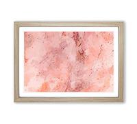 Big Box Art Feel The Love in Abstract Framed Wall Art Picture Print Ready to Hang, Oak A2 (62 x 45 cm)