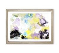 Big Box Art Feel The Rhythm in Abstract Framed Wall Art Picture Print Ready to Hang, Oak A2 (62 x 45 cm)