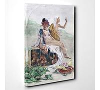 Big Box Art Felicien Rops Caged Youth Canvas Wall Art Print Ready to Hang Picture, 30 x 20 Inch (76 x 50 cm), Multi-Coloured