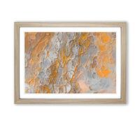 Big Box Art Finding My World in Abstract Framed Wall Art Picture Print Ready to Hang, Oak A2 (62 x 45 cm)