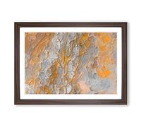 Big Box Art Finding My World in Abstract Framed Wall Art Picture Print Ready to Hang, Walnut A2 (62 x 45 cm)