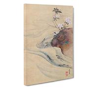 Big Box Art Fish in The Summer by Maruyama Okyo Painting Canvas Wall Art Framed Picture Print, 30 x 20 Inch (76 x 50 cm), Yellow, Grey, Brown