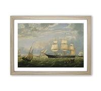 Big Box Art Fitz Hugh Lane Framed Wall Art Picture Print Ready to Hang, Oak A2 (62 x 45 cm)