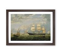 Big Box Art Fitz Hugh Lane Framed Wall Art Picture Print Ready to Hang, Walnut A2 (62 x 45 cm)