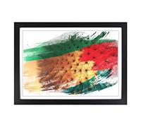 Big Box Art Flower Dandelion Seeds (2) V2 Framed Wall Art Picture Print Ready to Hang, Black A2 (62 x 45 cm)