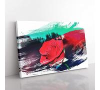 Big Box Art Flower Red Rose (1) V2 Canvas Wall Art Print Ready to Hang Picture, 76 x 50 cm (30 x 20 Inch), Multi-Coloured