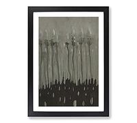 Big Box Art Flowers by Mikalojus Konstantinas Framed Wall Art Picture Print Ready to Hang, Black A2 (62 x 45 cm)