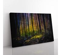Big Box Art Forest Dreams Painting Canvas Wall Art Print Ready to Hang Picture, 76 x 50 cm (30 x 20 Inch), White, Grey, Brown