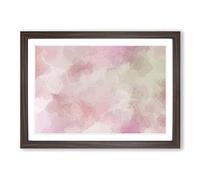 Big Box Art Forgetting Time in Abstract Framed Wall Art Picture Print Ready to Hang, Walnut A2 (62 x 45 cm)