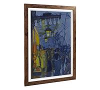 Big Box Art Framed Print Anquetin Louis Avenue de Clichy Design | Wall Art Picture | Home Decor for Kitchen, Living Room, Bedroom, Hallway, Walnut, A2 / 24.5x18 Inch / 62x45cm