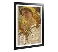 Big Box Art Framed Print of Adolfo Hohenstein Plandiura Collection Design | Wall Art Picture | Home Decor for Kitchen, Living Room, Bedroom, Hallway, Black, A2 / 24.5x18 Inch / 62x45cm