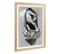 Big Box Art Framed Print of Albrecht Durer Hand Study Design | Wall Art Picture | Home Decor for Kitchen, Living, Dining Room, Bedroom, Hallway, Office, Oak, A2 / 24.5x18 Inch / 62x45cm
