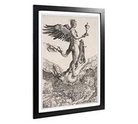 Big Box Art Framed Print of Albrecht Durer Nemesis Design | Wall Art Picture | Home Decor for Kitchen, Living, Dining Room, Lounge, Bedroom, Hallway, Office, Black, A2 / 24.5x18 Inch / 62x45cm