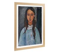 Big Box Art Framed Print of Amedeo Modigliani Alice Design | Wall Art Picture | Home Decor for Kitchen, Living, Dining Room, Bedroom, Hallway, Office, Oak, A2 / 24.5x18 Inch / 62x45cm
