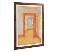 Big Box Art Framed Print of Anna Ancher Interior Annex Design | Wall Art Picture | Home Decor for Kitchen, Living, Dining Room, Bedroom, Hallway, Office, Walnut, A2 / 24.5x18 Inch / 62x45cm