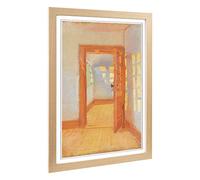 Big Box Art Framed Print of Anna Ancher Interior Annex Design | Wall Art Picture | Home Decor for Kitchen, Living, Dining Room, Bedroom, Hallway, Office, Oak, A2 / 24.5x18 Inch / 62x45cm