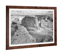 Big Box Art Framed Print of Ansel Adams Canyon de Chelly Arizona 2 Design | Wall Art Picture | Home Decor for Kitchen, Living Room, Bedroom, Hallway, Walnut, A2 / 24.5x18 Inch / 62x45cm