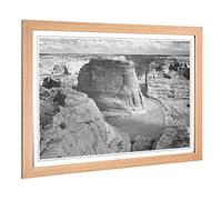 Big Box Art Framed Print of Ansel Adams Canyon de Chelly Arizona 2 Design | Wall Art Picture | Home Decor for Kitchen, Living Room, Bedroom, Hallway, Oak, A2 / 24.5x18 Inch / 62x45cm