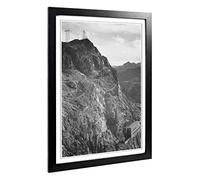 Big Box Art Framed Print of Ansel Adams Cliffs Above Boulder Dam Design | Wall Art Picture | Home Decor for Kitchen, Living Room, Bedroom, Hallway, Black, A2 / 24.5x18 Inch / 62x45cm