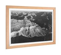 Big Box Art Framed Print of Ansel Adams Grand Canyon 7 Design | Wall Art Picture | Home Decor for Kitchen, Living, Dining Room, Bedroom, Hallway, Office, Oak, A2 / 24.5x18 Inch / 62x45cm