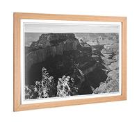 Big Box Art Framed Print of Ansel Adams Grand Canyon Design | Wall Art Picture | Home Decor for Kitchen, Living, Dining Room, Bedroom, Hallway, Office, Oak, A2 / 24.5x18 Inch / 62x45cm