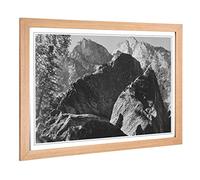 Big Box Art Framed Print of Ansel Adams Kings River Canyon California Design | Wall Art Picture | Home Decor for Kitchen, Living Room, Bedroom, Hallway, Oak, A2 / 24.5x18 Inch / 62x45cm
