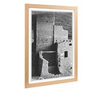 Big Box Art Framed Print of Ansel Adams Mesa Verde National Park in Colorado Design | Wall Art Picture| Home Decor for Kitchen, Living Room, Bedroom, Hallway, Oak, A2 / 24.5x18 Inch / 62x45cm