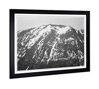 Big Box Art Framed Print of Ansel Adams Rocky Mountain National Park Colorado 7 Design | Wall Art Picture| Home Decor for Kitchen, Living Room, Bedroom, Office, Black, A2 / 24.5x18 Inch / 62x45cm