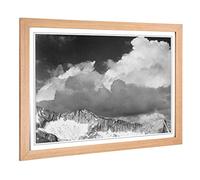 Big Box Art Framed Print of Ansel Adams White Pass. Kings River Canyon Design | Wall Art Picture | Home Decor for Kitchen, Living Room, Bedroom, Hallway, Oak, A2 / 24.5x18 Inch / 62x45cm