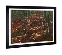 Big Box Art Framed Print of Antonin Slavicek The Trees Design | Wall Art Picture | Home Decor for Kitchen, Living, Dining Room, Bedroom, Hallway, Office, Black, A2 / 24.5x18 Inch / 62x45cm