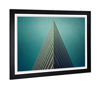 Big Box Art Framed Print of Architecture Building (3) Design | Wall Art Picture | Home Decor for Kitchen, Living, Dining Room, Bedroom, Hallway, Office, Black, A2 / 24.5x18 Inch / 62x45cm