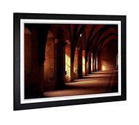 Big Box Art Framed Print of Architecture Sunlight Through The Window Design | Wall Art Picture | Home Decor for Kitchen, Living Room, Bedroom, Hallway, Black, A2 / 24.5x18 Inch / 62x45cm