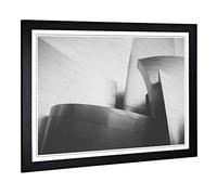 Big Box Art Framed Print of Architecture Ultra Modern (1) Design | Wall Art Picture | Home Decor for Kitchen, Living, Dining Room, Bedroom, Hallway, Office, Black, A2 / 24.5x18 Inch / 62x45cm