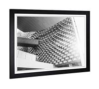 Big Box Art Framed Print of Architecture Ultra Modern (2) Design | Wall Art Picture | Home Decor for Kitchen, Living, Dining Room, Bedroom, Hallway, Office, Black, A2 / 24.5x18 Inch / 62x45cm
