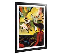 Big Box Art Framed Print of August Macke Russian Ballet Design | Wall Art Picture | Home Decor for Kitchen, Living, Dining Room, Bedroom, Hallway, Office, Black, A2 / 24.5x18 Inch / 62x45cm